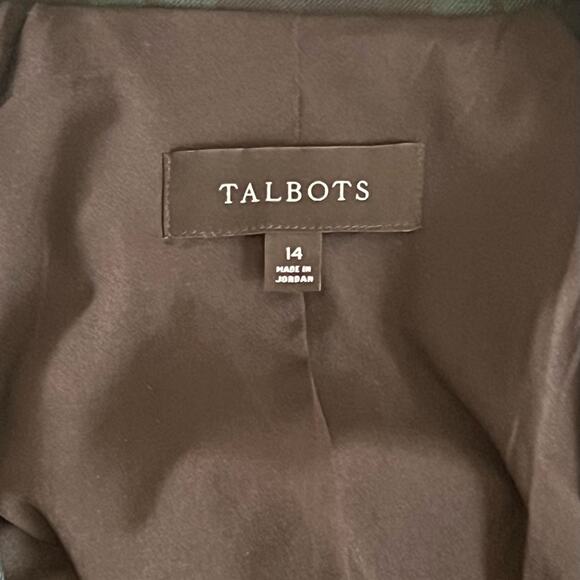 Talbots Womens Dashing Tartan Plaid Wool Blend Holiday Work Blazer Sz 14 - Picture 11 of 11